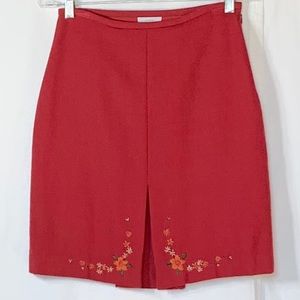 100% wool skirt. Brick red  size 4P